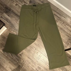 Olive green soft pants NWOT